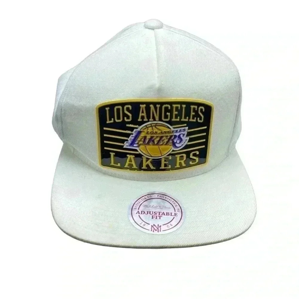 The Los Angeles Lakers Mitchell & Ness baseball hat NBA basketball SnapB…